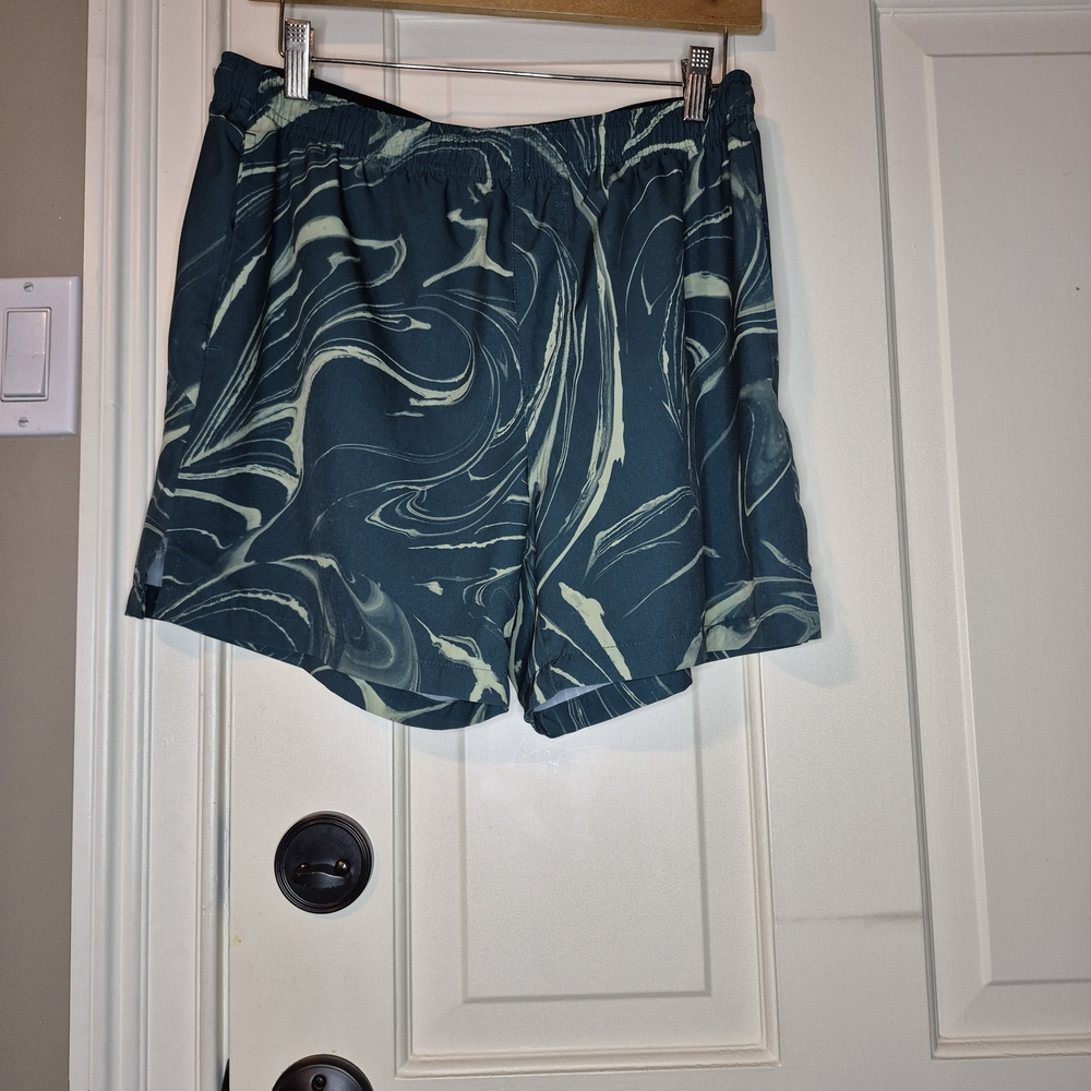 Cotton On Body Teal Marble Athletic Shorts 1631/375